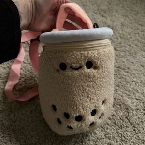 Smoko Plushie Pearl Boba Crossbody Bag